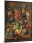 'Fruit and Flowers', 1789, (1938)-Paul Theodor van Brussel-Mounted Giclee Print