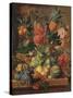 'Fruit and Flowers', 1789, (1938)-Paul Theodor van Brussel-Stretched Canvas