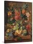 'Fruit and Flowers', 1789, (1938)-Paul Theodor van Brussel-Stretched Canvas