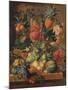 'Fruit and Flowers', 1789, (1938)-Paul Theodor van Brussel-Mounted Giclee Print