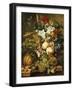 Fruit and Flowers on Marble Ledges, 1812-Jacobus Linthorst-Framed Giclee Print