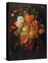 Fruit and Flowers-Jan Davidsz. de Heem-Stretched Canvas
