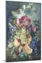 Fruit and Flowers-Gerrit Jan Van Leeuwen-Mounted Giclee Print
