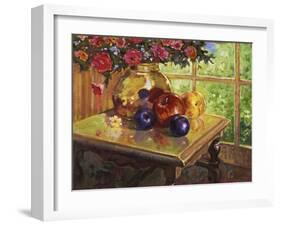 Fruit and Flowers-Hal Frenck-Framed Giclee Print