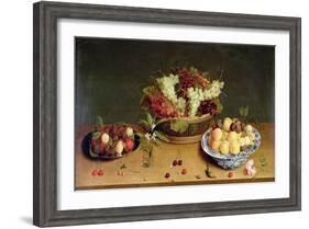 Fruit and Flowers-Isaac Soreau-Framed Giclee Print