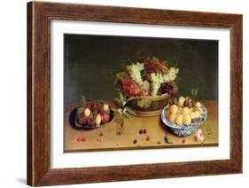 Fruit and Flowers-Isaac Soreau-Framed Giclee Print