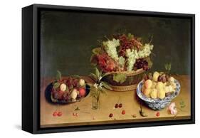 Fruit and Flowers-Isaac Soreau-Framed Stretched Canvas