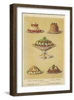 Fruit and Fowl Dishes-null-Framed Giclee Print