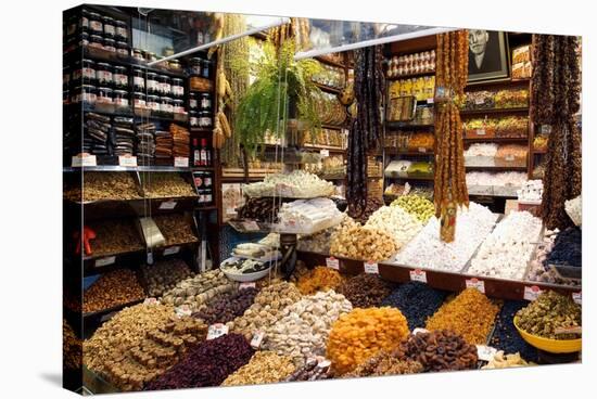 Fruit And Nuts Market Stall, Istanbul-Jeremy Walker-Stretched Canvas