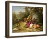 Fruit and Sparrows, 1863-Johann Wilhelm Preyer-Framed Giclee Print