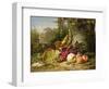 Fruit and Sparrows, 1863-Johann Wilhelm Preyer-Framed Giclee Print