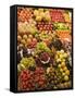 Fruit and Vegetable Display, La Boqueria, Market, Barcelona, Catalonia, Spain, Europe-Martin Child-Framed Stretched Canvas