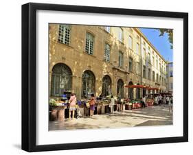 Fruit and Vegetable Market, Aix-En-Provence, Bouches-Du-Rhone, Provence, France, Europe-Peter Richardson-Framed Photographic Print