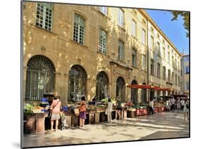 Fruit and Vegetable Market, Aix-En-Provence, Bouches-Du-Rhone, Provence, France, Europe-Peter Richardson-Mounted Photographic Print