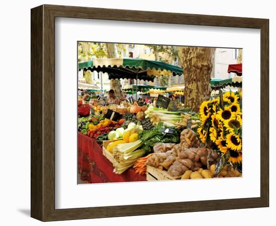 Fruit and Vegetable Market, Aix-En-Provence, Bouches-Du-Rhone, Provence, France, Europe-Peter Richardson-Framed Photographic Print