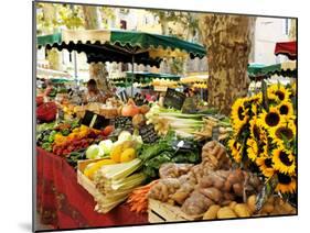 Fruit and Vegetable Market, Aix-En-Provence, Bouches-Du-Rhone, Provence, France, Europe-Peter Richardson-Mounted Photographic Print