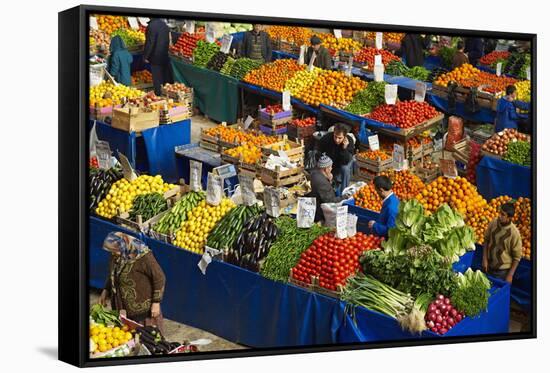 Fruit and Vegetable Market, Konya, Central Anatolia, Turkey, Asia Minor, Eurasia-Bruno Morandi-Framed Stretched Canvas