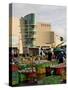 Fruit and Vegetable Market on a Sunday Morning Outside Te Papa, Wellington, New Zealand-Don Smith-Stretched Canvas