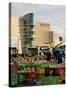 Fruit and Vegetable Market on a Sunday Morning Outside Te Papa, Wellington, New Zealand-Don Smith-Stretched Canvas