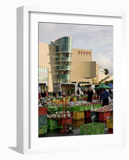 Fruit and Vegetable Market on a Sunday Morning Outside Te Papa, Wellington, New Zealand-Don Smith-Framed Photographic Print