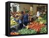 Fruit and Vegetable Market, Piraeus, Athens, Greece, Europe-Thouvenin Guy-Framed Stretched Canvas