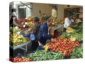 Fruit and Vegetable Market, Piraeus, Athens, Greece, Europe-Thouvenin Guy-Stretched Canvas