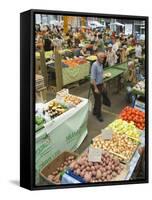 Fruit and Vegetable Market, Sarajevo, Bosnia, Bosnia-Herzegovina-Christian Kober-Framed Stretched Canvas