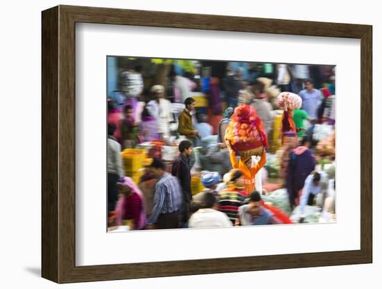 Fruit and Vegetable Market, Udaipur, Rajasthan, India-Peter Adams-Framed Photographic Print