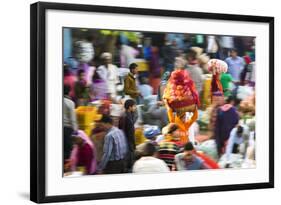 Fruit and Vegetable Market, Udaipur, Rajasthan, India-Peter Adams-Framed Photographic Print