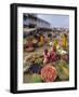 Fruit and Vegetable Sellers in the Street, Dhariyawad, Rajasthan State, India-Robert Harding-Framed Photographic Print