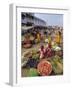 Fruit and Vegetable Sellers in the Street, Dhariyawad, Rajasthan State, India-Robert Harding-Framed Photographic Print