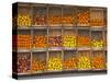 Fruit and Vegetable Shop in Wooden Crates, Montevideo, Uruguay-Per Karlsson-Stretched Canvas