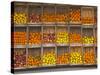 Fruit and Vegetable Shop in Wooden Crates, Montevideo, Uruguay-Per Karlsson-Stretched Canvas