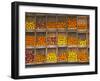 Fruit and Vegetable Shop in Wooden Crates, Montevideo, Uruguay-Per Karlsson-Framed Photographic Print