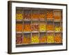 Fruit and Vegetable Shop in Wooden Crates, Montevideo, Uruguay-Per Karlsson-Framed Photographic Print