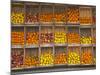 Fruit and Vegetable Shop in Wooden Crates, Montevideo, Uruguay-Per Karlsson-Mounted Photographic Print