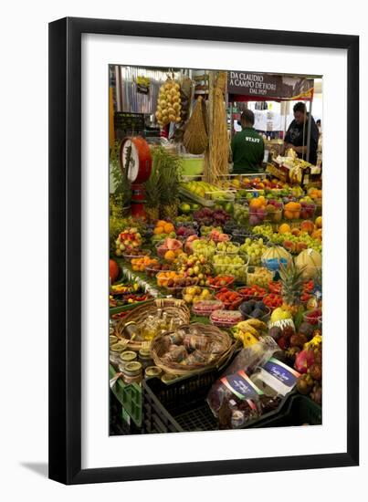 Fruit and Vegetable Stall at Campo De Fiori Market, Rome, Lazio, Italy, Europe-Peter Barritt-Framed Photographic Print