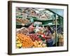 Fruit and Vegetable Stand in the Central Market, Mazatlan, Mexico-Charles Sleicher-Framed Photographic Print