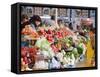 Fruit and Vegetable Stands, Bessarabsky Rynok Market, Kiev, Ukraine, Europe-Christian Kober-Framed Stretched Canvas