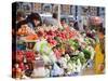 Fruit and Vegetable Stands, Bessarabsky Rynok Market, Kiev, Ukraine, Europe-Christian Kober-Stretched Canvas