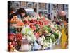 Fruit and Vegetable Stands, Bessarabsky Rynok Market, Kiev, Ukraine, Europe-Christian Kober-Stretched Canvas