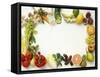 Fruit and Vegetables Forming a Frame-Walter Cimbal-Framed Stretched Canvas