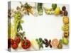 Fruit and Vegetables Forming a Frame-Walter Cimbal-Stretched Canvas
