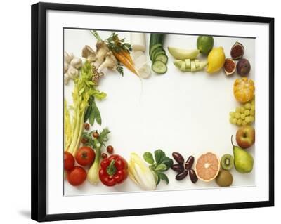 'Fruit and Vegetables Forming a Frame' Photographic Print - Walter ...