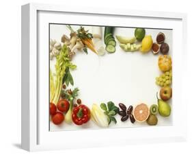 Fruit and Vegetables Forming a Frame-Walter Cimbal-Framed Photographic Print