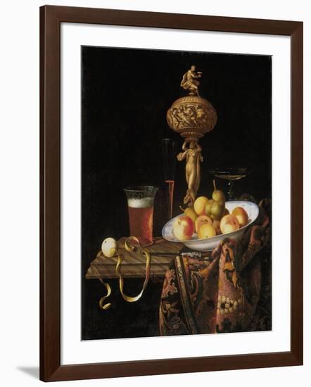Fruit Bowl, a Beer Glass, a Wine Glass and a Statuette-Georg Hinz-Framed Giclee Print
