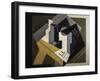 Fruit Bowl and Newspaper-Juan Gris-Framed Art Print