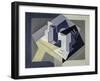 Fruit Bowl and Newspaper-Juan Gris-Framed Giclee Print