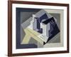Fruit Bowl and Newspaper-Juan Gris-Framed Giclee Print
