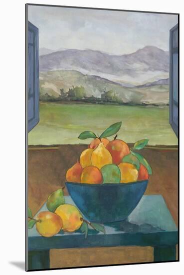 Fruit Bowl II-Jacob Q-Mounted Art Print